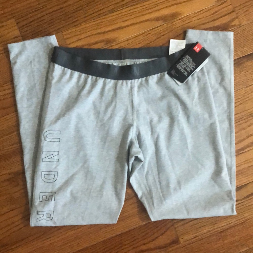 New Under Armour gray leggings size large